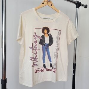 Whitney Houston 1987 Tour Graphic T-shirt
